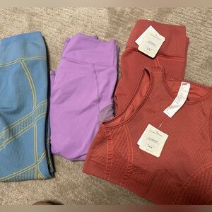Fabletics leggings and one sports bra top